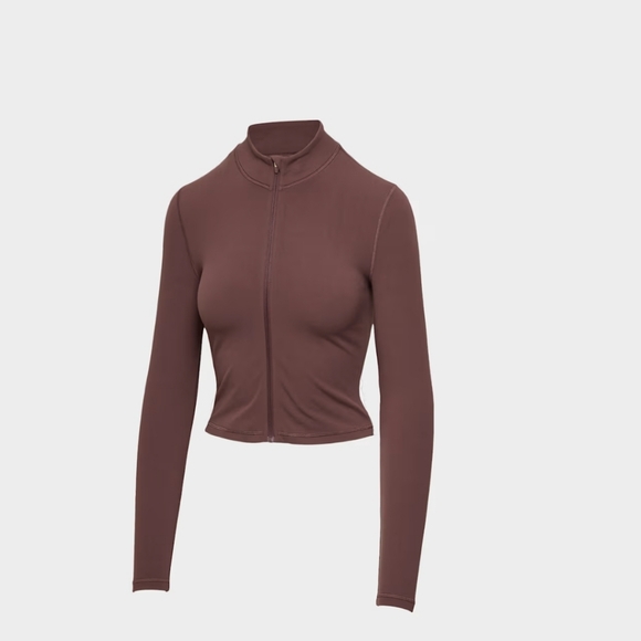 Aritzia BUTTER Limit Zip-Up top NWOT Sz XL - Picture 3 of 7